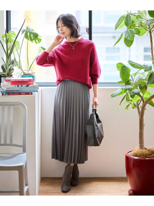 楽天市場】【SALE／30%OFF】【洗濯機可/ウエストゴム】プリーツ 