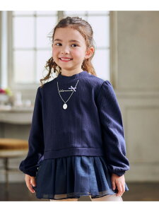 �ySALE�^30%OFF�z���N�� �l�b�N���X �g���[�i�[ ANY KIDS �G�j�B �g�b�v�X �X�E�F�b�g�E�g���[�i�[ �l�C�r�[ �O���[�� �z���C�g�yRBA_E�z[Rakuten Fashion]