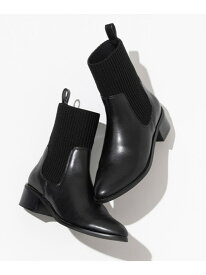 【SALE／20%OFF】ニットコンビブーツ ANY エニィ シューズ・靴 ブーツ ブラック【RBA_E】【送料無料】[Rakuten Fashion]
