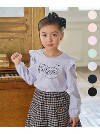 【WEB限定】7days プリント 長袖Tシャツ ANY KIDS エニィ トップス カットソー・Tシャツ ネイビー グリーン ピンク ブラック ベージュ ブルー パープル[Rakuten Fashion]