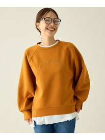 【SALE／30%OFF】ロゴ刺繍ダンボールトレーナー ANY エニィ トップス スウェット・トレーナー ブラック グレー ベージュ ワインレッド イエロー【RBA_E】[Rakuten Fashion]