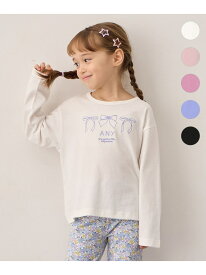 【SALE／30%OFF】【Good Price】 ANY刺繍 長袖Tシャツ ANY KIDS エニィ トップス カットソー・Tシャツ ブラック ホワイト パープル ピンク【RBA_E】[Rakuten Fashion]