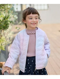 【SALE／30%OFF】【ドッキング可能】ネコキルトブルゾン ANY KIDS エニィ ジャケット・アウター ブルゾン・ジャンパー ブラック ピンク ベージュ【RBA_E】[Rakuten Fashion]