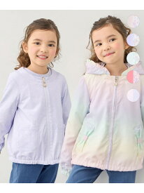 【SALE／30%OFF】【フード取り外し可能】撥水加工リバーシブルゾン ANY KIDS エニィ ジャケット・アウター ブルゾン・ジャンパー ピンク パープル グリーン【RBA_E】[Rakuten Fashion]