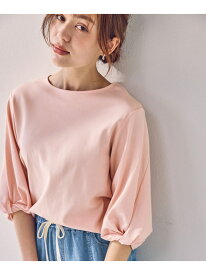 【SALE／30%OFF】【WEB限定】シルケットスムースツイストスリーブカットソー ANY L エニィ トップス カットソー・Tシャツ ピンク ブラウン ホワイト【RBA_E】[Rakuten Fashion]