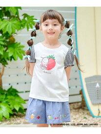 【SALE／20%OFF】【any FAM ×サンリオキャラクターズ】パフスリーブ Tシャツ ANY KIDS エニィ トップス カットソー・Tシャツ ブラック ホワイト ピンク【RBA_E】[Rakuten Fashion]