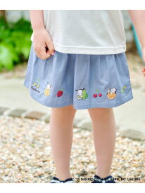 【SALE／20%OFF】【any FAM ×サンリオキャラクターズ】裾刺繍 キュロット ANY KIDS エニィ パンツ その他のパンツ ブラック ベージュ ピンク【RBA_E】[Rakuten Fashion]
