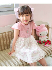 【SALE／20%OFF】【any FAM ×サンリオキャラクターズ】ネックレス風 ワンピース ANY KIDS エニィ ワンピース・ドレス ワンピース ブラック ホワイト グリーン ピンク【RBA_E】【送料無料】[Rakuten Fashion]