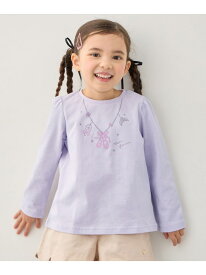 【SALE／20%OFF】【WEB限定】7days プリント 長袖Tシャツ ANY KIDS エニィ トップス カットソー・Tシャツ ホワイト ピンク パープル ネイビー【RBA_E】[Rakuten Fashion]