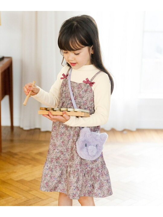楽天市場 花柄ドッキングワンピース Any Fam Kids エニィファム ワンピース ドレス シャツワンピース 送料無料 Rakuten Fashion Any Fam