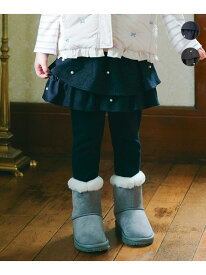 【SALE／50%OFF】パール×デニムニットスカッツ ANY KIDS エニィ パンツ その他のパンツ ブラック ネイビー【RBA_E】[Rakuten Fashion]