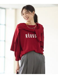 【SALE／50%OFF】インターシャロゴニットプルオーバー ANY L エニィ トップス ニット ネイビー ピンク ベージュ グレー レッド【RBA_E】[Rakuten Fashion]