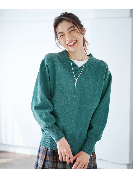 楽天市場】【SALE／20%OFF】ボリュームスリーブVネックニット any FAM 