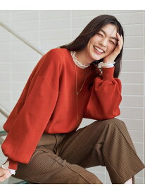 【SALE／50%OFF】スウェットライクニット ANY エニィ トップス ニット ベージュ オレンジ ブラック グレー ブラウン【RBA_E】[Rakuten Fashion]