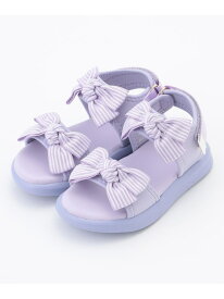 リボンスポサン ANY KIDS エニィ シューズ・靴 サンダル パープル ネイビー【送料無料】[Rakuten Fashion]