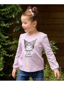 【any FAM×サンリオキャラクターズ】ミラクルスパンコール長袖Tシャツ ANY KIDS エニィ トップス カットソー・Tシャツ パープル ピンク グリーン【送料無料】[Rakuten Fashion]