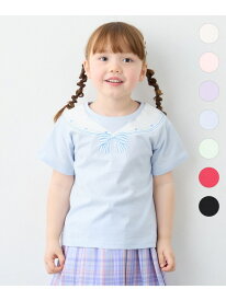 【一部店舗/WEB限定】【綿100%】プリント 半袖Tシャツ ANY KIDS エニィ トップス カットソー・Tシャツ パープル ブルー ホワイト ブラック レッド ピンク グリーン[Rakuten Fashion]