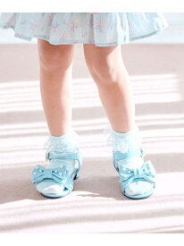 【SALE／40%OFF】リボン ヒールサンダル ANY KIDS エニィ シューズ・靴 サンダル ブルー ピンク【RBA_E】[Rakuten Fashion]