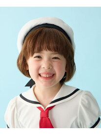 【SALE／30%OFF】【カードキャプターさくら*any FAM】友枝小学校 制服帽子風 ベレー帽 ANY KIDS エニィ 帽子 ハンチング・ベレー帽 ホワイト【RBA_E】[Rakuten Fashion]
