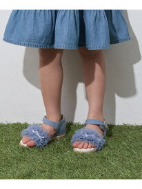 【SALE／30%OFF】チュールフリル サンダル ANY KIDS エニィ シューズ・靴 サンダル ブルー ベージュ【RBA_E】[Rakuten Fashion]