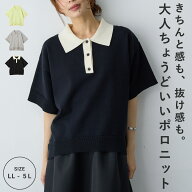 【マラソン SALE 30%OFFクーポン 4/11 9:59迄】ポロニットプルオーバー エニフィー 大きいサイズ プラス…