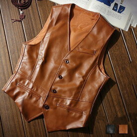 ベスト 紳士服 メンズ レザー ベスト ベスト M L XL 2XL 3XL ベスト メンズ ライダース
