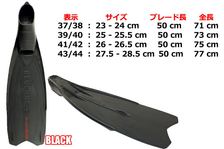 楽天市場】BEUCHAT MUNDIAL ONE-50 15426 15424 15429 ダイビング 