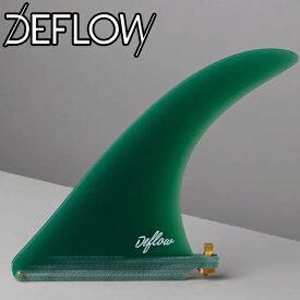 DEFLOW デフロウ 7.5 CREAM シングルフィン SINGLE FIN サーフボードフィン ロングボード ミッドレングス ファイバーグラス センターフィン　デフロー