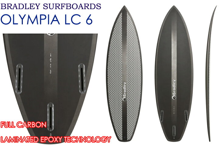 楽天市場】BRADLEY SURFBOARDS OLYMPIA LC 6 サーフボード ショート 