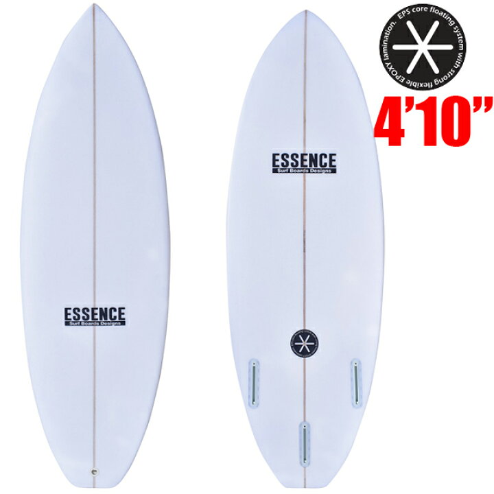 楽天市場】ESSENCE GROM 4.10ft CLEAR キッズサーフボード  