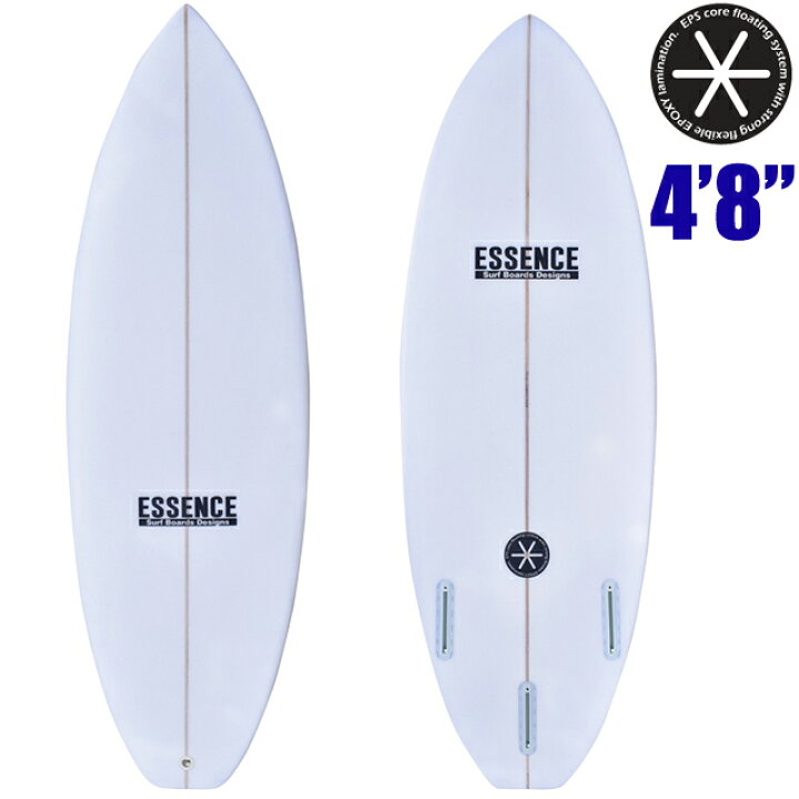 楽天市場】ESSENCE GROM 4.8ft CLEAR キッズサーフボード サーフボード 