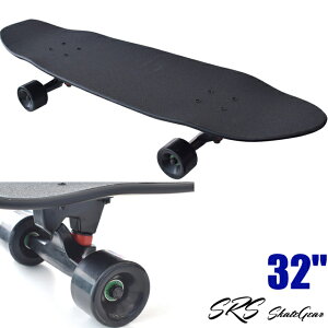 SRS SK8 ESSENCE SURFSKATE COMPLETE BLACK EDITION �R���v���[�g�G�b�Z���X �X�P�[�g�{�[�h �R���v���[�g 32�C���` 32inch �T�[�t�X�P�[�gABEC11 65mm 78A