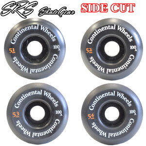 SRS SK8 CONTINENTAL WHEEL SIDE CUT 100A �X�P�[�g�{�[�hH-Shape �E�B�[�� 4�� 51×32mm 52×32mm 53×32mm 54×32mm