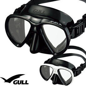 GULL ガル GM-1049 アネリア ブラックシリコン ANELIA スキンダイビング スキューバ スクーバ シリコン マスク ダイビングフリーダービング