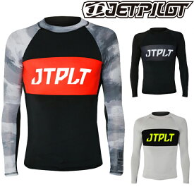 JETPILOT ジェットパイロット 長袖 ラッシュガード JA22507RX VAULT LS RASHIE ボルト ラッシュ ウェイクボード水上バイク UV対策 日焼け対策