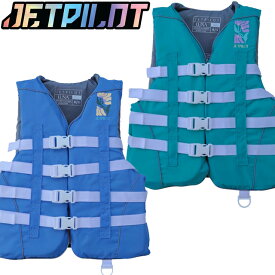 JETPILOT JA25376CGA ルナ CGA ライフジャケット ライフベストジェットパイロット レディース フロントエントリー ジェット水上バイク PWC ナイロンベスト