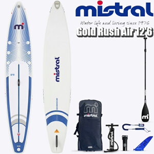 MISTRAL ~Xg Ct[^u SUP Tbv S[hbVGAGOLD RUSH air 12'6 x 28.0" Paddle & Leash set ph[VZbg[X{[h [T[ SUP{[hX^hAbv ph{[h