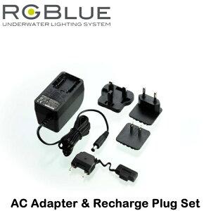 RGBlue AC Adapter & Recharge Plug Set ACA_v^[[dZbg A[W[u[ ACBP-01p[dvO rfICg Cg LED A_v^[ Cg Xg{ [d@ANZT[ ACA_v^[