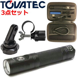 TOVATEC MU-8172 TOVATEC T1500V USB ビデオライト 3 点セット 水中ライトダイビング 水中カメラ 水中撮影 ストロボ ロータリーシューアダプターライト用アダプター トバテック