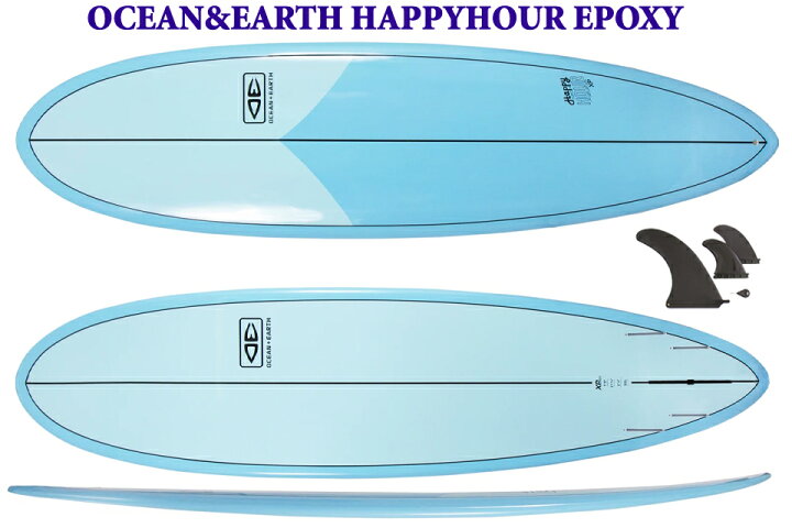 楽天市場】OCEAN&EARTH HAPPY HOUR EPOXY 7.6ft SURFBOARD 