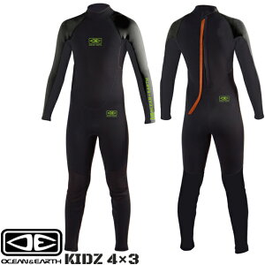OCEAN&EARTH O&E WETSUITS YOUTH STEAMER 4/3mm ウェットスーツ キッズ フルスーツ4×3ミリ ウエットスーツ ジャーフル ジュニアウェットスーツ サーフィン オーシャン&アース 4mm