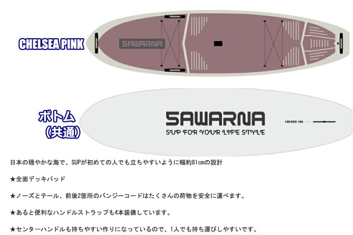 楽天市場】SAWARNA TOUGH TECH CRUISER106 SUPボードクルーザー サップ 