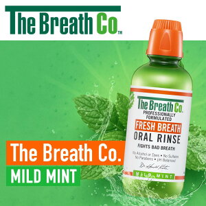 【日本公式 / 即日発送】ザ・ブレスコ オーラルリンス マイルドミント 500ml マウスウォッシュ 洗口液 The Breath Co 口臭 ノンアルコール Thera Breath セラブレス グルテンフリー 低刺激