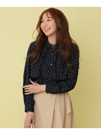 ラッフルレイヤード ブラウス ANY SIS エニィスィス トップス シャツ・ブラウス ホワイト ネイビー ピンク ブルー【送料無料】[Rakuten Fashion]