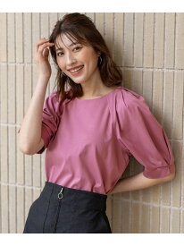 【SALE／30%OFF】【接触冷感・UVケア】着映えタックスリーブ カットソー ANY SIS S エニィスィス トップス カットソー・Tシャツ ホワイト ブラック ブルー ピンク ブラウン グリーン【RBA_E】[Rakuten Fashion]