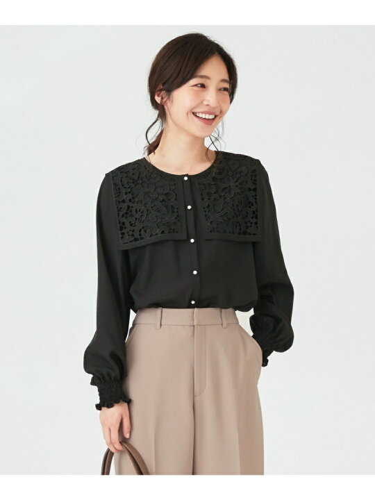 楽天市場】【SALE／50%OFF】【洗える】オーナメントモチーフ ブラウス 