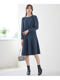 【SALE／50%OFF】【洗える】サテンコンビダンボール ワンピース ANY SIS エニィスィス ワンピース・ドレス ワンピース ブラック ブルー【RBA_E】【送料無料】[Rakuten Fashion]