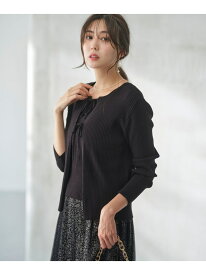 【SALE／50%OFF】【2SET】リボンカーデツイン ニット ANY SIS S エニィスィス トップス ニット グレー ブラック ブルー【RBA_E】【送料無料】[Rakuten Fashion]