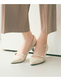 【SALE／30%OFF】【23.0~24.0cm】ミニストーンバックル パンプス ANY SIS エニィスィス シューズ・靴 パンプス ベージュ ブラック【RBA_E】【送料無料】[Rakuten Fashion]