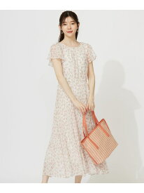 【SALE／30%OFF】【洗える】ニュアンスピーチ ワンピース ANY SIS エニィスィス ワンピース・ドレス ワンピース ネイビー ホワイト【RBA_E】【送料無料】[Rakuten Fashion]